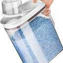 LivLab Cereal Container - 5Lbs Good Grips Airtight Rice Storage Bin Pet Food Dispenser with Lid + Measuring Cup Perfect for Pet Food & Kitchen Pantry Organization (3.5KG)