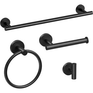 Brushed Nickel Towel Bar, 24 Inch Bathroom Towel Rack, Towel Holder Wall Mounted, Thicken SUS304 Stainless Steel Towel Rod Modern Home Decor (Total Length 26 Inch)