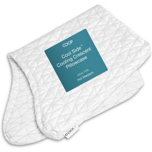 Coop Home Goods Cool Side Crescent Pillowcase, King Size Cooling Pillow Case for Hot Sleepers, Crescent Shape, Two-Sided Pillow Covers, Cozy Side & Cool Side, Ultra Soft Ulltra Cool Technology