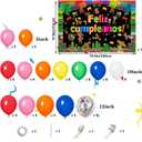 Mexican Themed Party Decorations Fiesta Party Supplies Balloons Garland Arch Kit Feliz Cumpleanos Backdrop Tablecloth Cinco De Mayo Taco Cactus Avocado Llama Sombrero Mexican Theme Birthday Party