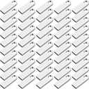 50 Packs 2.0 Flash USB Drives Bulk Waterproof Flash Thumb Drives Memory Pen Stick Small Mini Zinc Alloy Design for PC Computer Laptop Office School Data Storage Silver 128 MB