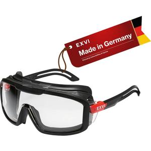 SG200 Safety Glasses Anti-Fog & Scratch-Resistant, Flexible Rubber Gasket for Protection Against Liquids & Particles, UV400 Protection, Adjustable Ergonomic Fit