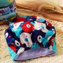 Cloth Diapers 6 Pack with 6 Inserts & 1 Wet Bag - Waterproof Cover, Washable, Reusable & One Size Adjustable Pocket Diapers for Newborns and Toddlers (Bear Set), One Size