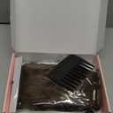 REECHO Clip in Hair Extensions - 4PCS 12" Short Curly Wavy Brown Hairpieces - Invisible Lace Weft - Natural Soft - Ginger Brown