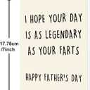 3 x IDU Fathers Day Card, Funny Fathers Day Card Gifts Decorations for Dad