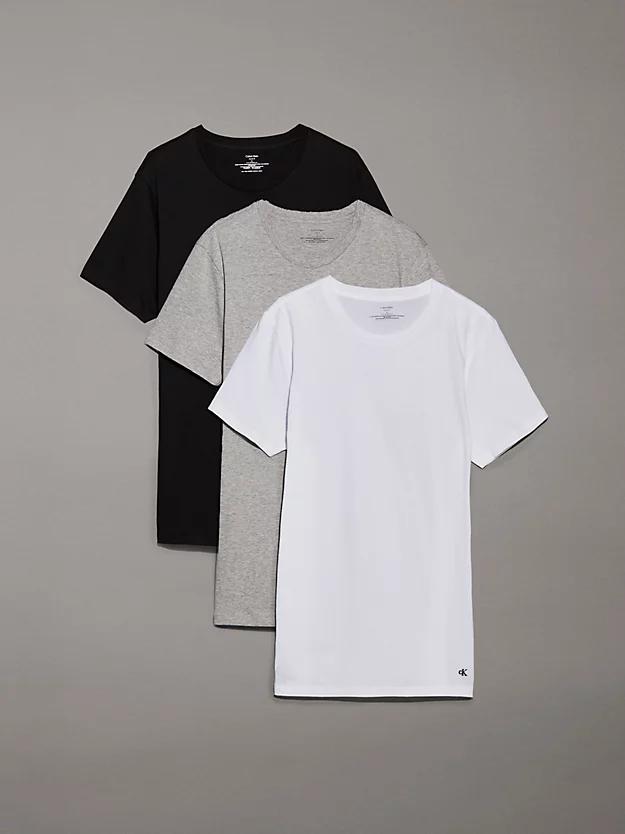 Calvin Klein Boys Short Sleeve Cotton Crew Neck T-Shirt 3-Pack, Size: M