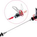 Quick Release Skewer Axles - 1 Pair Front & Rear QR Skewer for MTB Mountain Road Bike, Titanium Alloy Skewer Clip Bolt Lever Axle, Front Wheel Hub 100mm & Rear 130mm/135mm (Black)