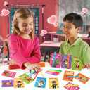 24 Pack Valentines Day Gifts for Kids Classroom LED Invisible Ink Pen with Valentines Cards for Kids School, Spy Pen Magic Gifts Valentines for Class Exchange Cards Prizes Party Favors for Boys Girls