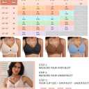 Summer Clearance Women's Clothing - Wireless Bras for Women - No Underwire Soft Comfort T-Shirt Bra (Large, Nude)