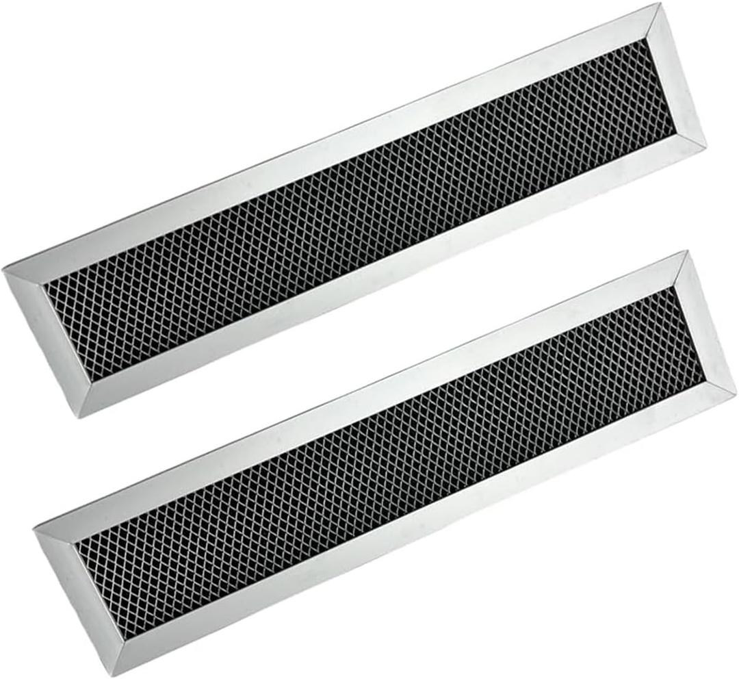 (2-pack) Compatible for GE WB02X35607 WB02X10943 Charcoal Carbon Microwave Filters.2-1/2" X 11" X 3/8"