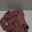 Avidlove Women Long Sleeve Body Suits Mesh Boat Neck Shapewear Bodysuit Crew Neck Leotards Going Out Tops Fall Outfits (Medium, Purple Red)