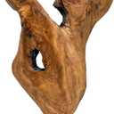 WELLAND Irregular Cedar Wood Sculpture 8.75" W x 1.75" D x 17.75" H Natural Edge Tabletop Statues, Handmade Ornaments, Dcor for Living Room, Home Office, Bedroom