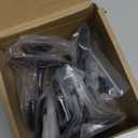 [UPGRADED] 200LBS 4Pcs Round Ceiling Hooks with Firmly Rotatable Button, Black Wall Mount Metal Hangers for Hanging Hanging Plants, Bird Feeder, Lantern, Lights, Wind Chime, Indoor Outdoor Decor