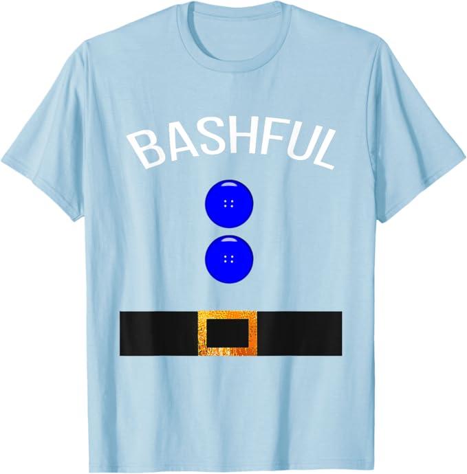 Funny Bashful Costume T Shirt Gift Novelty, S