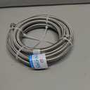 Refrigerator water line - 15 FT Premium Stainless Steel Braided Ice Maker Water Hose,Food grade PEX Inner Tube Fridge Water Line with 1/4" Fittings for Refrigerator Ice Maker