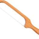 Wooden Bread Bow Knife, Cherry (16") - Serrated Sourdough Cutter for Homemade Bagels, Baguettes and More - Right-Handed, Cuts Thin, Even Slices - Premium Stainless Steel