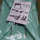 Adjustable Height Aluminum RV Step, Stable Foldable Platform Step Stool, Supports Up to 1,000 lb, Non-Slip Rubber Feet and Platform Mat, Easy to Carry (Green)