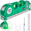 Level Tool Laser Level Leveler tool Cross Line Vertical and Horizontal Line with USB Rechargeable for Picture Hanging cabinets Tile Walls by AikTryee.