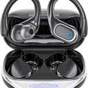 Wireless Earbuds Bluetooth 5.3 Headphones with 80H Playback, IPX7 Waterproof Over Ear Buds with LED Power Display for Sports Running Workouts