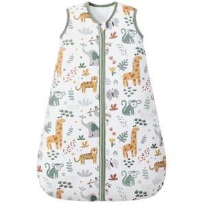 FIEMOL Baby Sleep Sack 6-12 Months, 2.5 TOG Cotton Winter Baby Wearable Blanket with 2-Way Zipper, Warm Soft Sleeping Bag for Newborn Infant Boy Girl, Medium Giraffe
