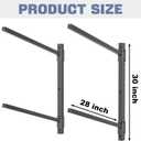 WALMANN Heavy Duty Wall Mounted Kayak Storage Rack for Garage, Adjustable Kayak Hangers for Wall, Holds Up to 220 lbs