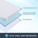 Fvkind Full Size 3 Inch Gel Memory Foam Mattress Topper, Pressure-Relieving Cooling Mattress Topper for Better Sleep, High Density Foam with Removable Cover for Dorm and Bedroom