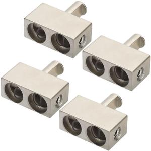 4pcs Car Audio Power/Ground Dual 1/0 Gauge To 1/0 Gauge Offset Amp Input Reducers