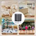 Hushee 4 Pcs Plastic Wall Mounted Soap Dispenser Commercial Manual Soap Containers Wall Dispenser for Kitchen Shower Hotel Liquid Shampoo Gel Chamber(27 oz 800 ml,Brown)