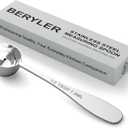 1PCS 1/2tbsp(1.5tsp, 7.5 ml) Single Measuring Spoon, Stainless Steel Individual Teaspoon, Metal Measure Scoop with Gift Box