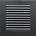 Fits 6x6 Duct Opening | Steel Return Air Grille by Handua | Vent Cover Grill for Sidewall and Ceiling | Black | HVAC Cold Air Intake Grille | Outer Dimensions: 7.75"W X 7.75"