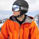 Ski Helmet for Women Men, Safety Certified Snowboard Helmet with Shockproof ABS Hard Shell for Adults & Youth, Large, Black