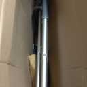 Drive Medical Two-Button Folding Walker w/ Wheels - Lightweight Rolling Mobility Support - Desk Arms - Adjustable Height - Dual Push-Button Operation - 5 Inch Front Wheels - Durable Aluminum - Silver