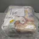 RELEANY Area Rugs 8ft Washable Non-Slip, Floral Vintage Distress Print Pattern Medallion Carpet for Living Room Bedroom Dining Room, Light Yellow Carbon Grey Orange