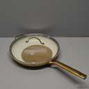 GreenPan Hard Anodized Healthy Ceramic Nonstick 12" Frying Pan Skillet with Helper Handle and Lid, Gold Handle, PFAS-Free, Dishwasher Safe, Oven Safe, Sunrise Yellow