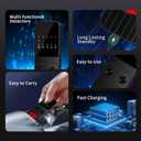2026 AI Hidden Camera Detectors Features 5 Sensitivity Levels, Anti-Spy Camera Detector for GPS Trackers, Bug Detector Electronic Sweeper, Portable RF Signal Scanner for Hotel/Car/Bathroom/Travel
