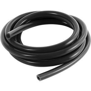 XINLIYA Silicone Vacuum Tubing Hose Line, 10 Ft 1/4" (6mm) Inner Diameter Hose, High Tempterature 130PSI Max Pressure for Multiple Use, Auto Replacement Vacuum Hose Line for Vehicle Radiator (Black)