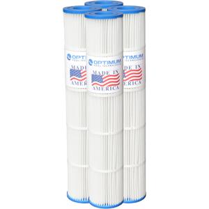 Optimum Pool Technologies Pool Filter 4 Pack Compatible Replacement for Pentair Quad DE 100 Filter 178656, Unicel C-6900, Filbur FC-1963, FC-6484 Filter Cartridges - Pack of 4 