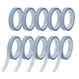 PATIKIL 10Rolls Highlighter Tapes, 0.24Inch x 16.40ft Transparent Marking Sticker Removable Clear Color Tapes Office Class Supplies for Teacher Book Reading Home Morandi Purple