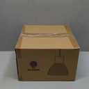 ELYONA Hammered Pendant Light for Kitchen Island, 10.2 Metal Solid Wood Bar Hanging Lamp, Adjustable Height Industrial Pendant Lighting for Dining Room, Bedroom, Bar, Office, Modern Blue (Medium)