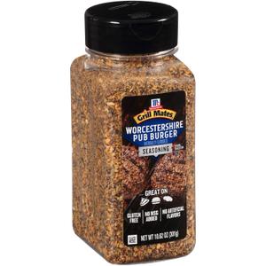 McCormick Grill Mates Worcestershire Pub Burger Seasoning, 10.62 oz (EXP 03/26/27)