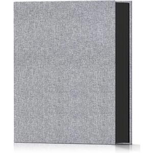 Popotop Photo Album 4x6 200 Pockets for Wedding Gifts,Linen Hardcover Picture Albums for Family Anniversary Baby Vacation Pictures (Gray)