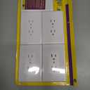 Bates Duplex Wall Outlet Covers - 10 Pack, White Wall Plates