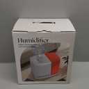 Evaporative Humidifier for Bedroom (No Mist)  Dishwasher Safe, No White Dust, Smart Remote with Sensor, Red Sleep Light, White Noise, Nursery Humidifier with 2.5L Tank, 2 Filters & Aroma Kit