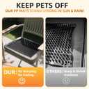 5 Pack Scat Mats for Dogs Heavy Duty Solid PP Pet Deterrent Mats to Keep Dogs Off Couch & Furniture Durable for Indoor & Outdoor Use