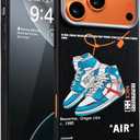 Cool Design Phone Case for iPhone 17 Pro Max Case for Boys Men Aesthetic Shockproof Basketball Sneaker Sports Designer Cases Compatible with iPhone 17 Pro Max (Black)