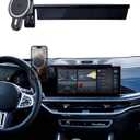 PZK Car Phone Mount for 2024-2026 BMW X5 /BMW X6 /2023 2024 2025 2026 BMW X7 Accessories Custom 14.9-inch Screen Magnetic 15W Fast Wireless Charger Car Phone Holder with 360 Rotating Extension Rod