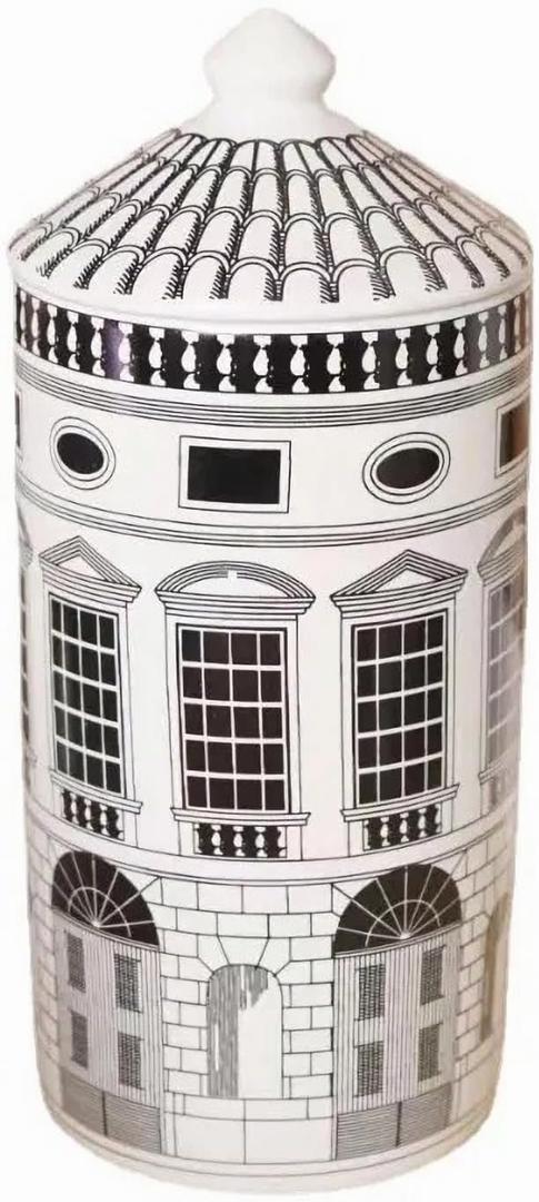 Ceramic Candle Jar with Lid Cotton Swab Holder Home Kitchen Fireplace Bedroom Decor Candle Holder (L3)