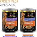 Purina Pro Plan Complete Essentials Wet Dog Food, Lamb and Vegetables and Turkey and Vegetables in Gravy Variety Pack - (Pack of 12) 13 oz. Cans (EXP 02/01/28)