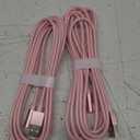 2 Pack 90 Degree iPhone Charger 10Ft Mfi Certified Lightning Cable Right Angle Long Nylon briaded Cord Compatible with Apple iPhone 14 13 12 11 Pro Max XS XR X 8 7 6 5 Plus iPad (Pink)