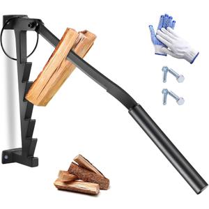 Primachen Wall Mounted Wood Splitter- Kindling Splitter for Wood, Manual Firewood Kindling Splitter for Soft Wood Indoor or Outdoor